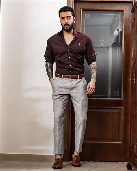 Brown Shirt Matching Pants | Brown Shirts Combination Pant Ideas ...