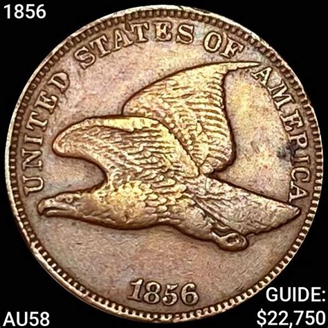 Bid Now: 1856 Flying Eagle Cent CHOICE AU - Invalid date CDT