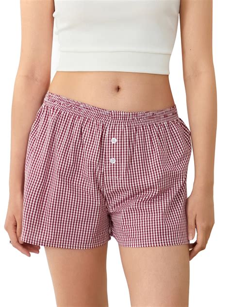 Louatui Women Pajama Shorts Soft Comfy Lounge Bottom with Pockets ...