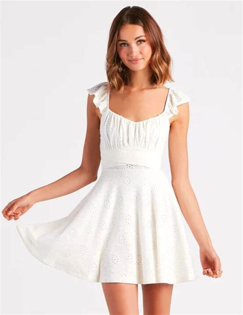 White Dresses For High School Graduation