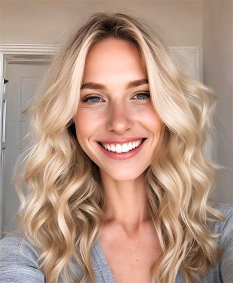 Blonde Woman Smiling Portrait | Is It AI?