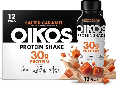Amazon.com : Oikos Protein Shake, Salted Caramel, 30g High Protein ...