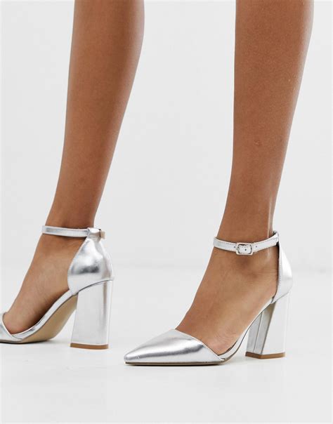 Silver Pumps Heels
