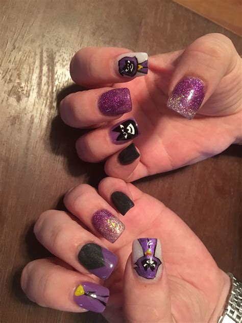 Raven from Teen Titans Go | Cute nail art designs, Valentines nails ...
