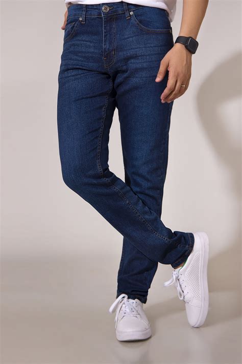 Buy Slim-Fit Blue Jeans for men on Sale price 1054 - Zellbury MAN