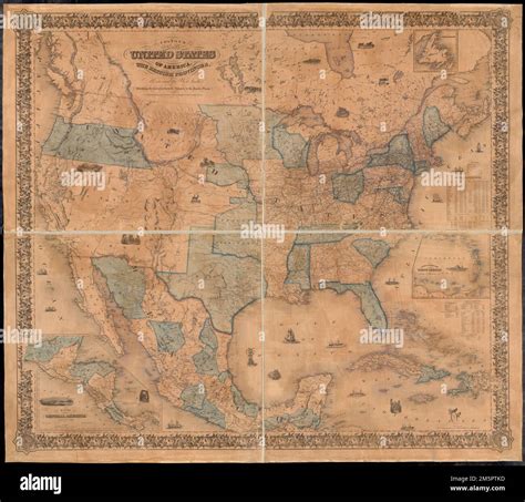 Colton's map of the United States of America, the British provinces, Mexico and the West Indies ...