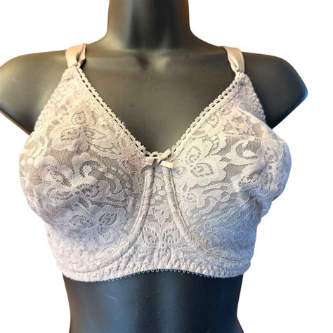 Vintage Bali Lace N Smooth Bra 36DD Underwire Lace Sh… - Gem