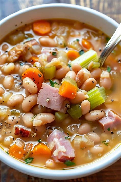 Old-Fashioned Ham and Bean Soup - Insanely Good