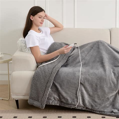 Amazon.com: ZonLi Heated Weighted Blanket 15lbs, 60x80 Queen Size ...