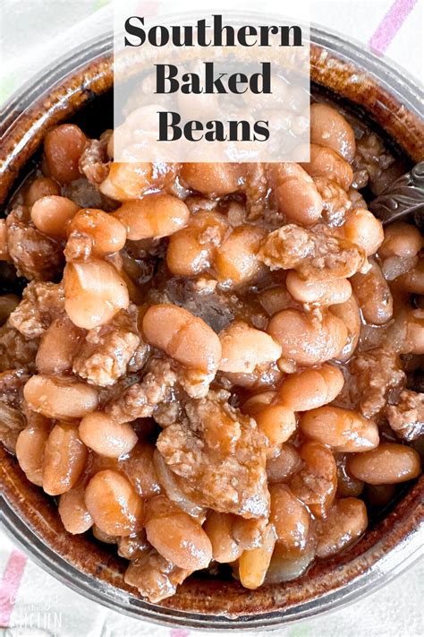 Southern Baked Beans with Ground Beef - Granny's in the Kitchen