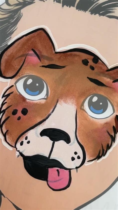 Puppy dog face paint – Artofit