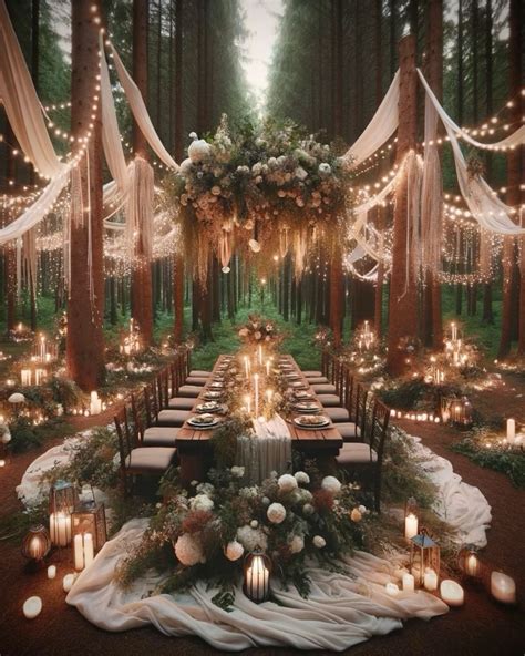 20 magical forest wedding ceremony setups – Artofit