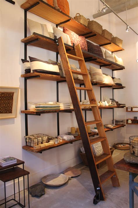 Bookcase With Rolling Library Ladder