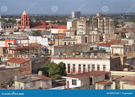 Cuba - Camaguey stock image. Image of townscape, cityscape - 88907943