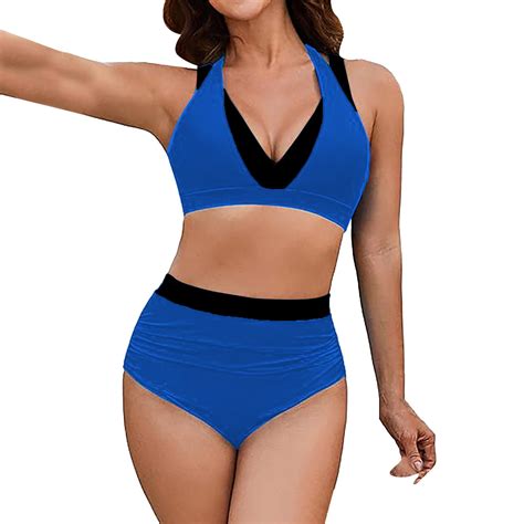 Tummy Control Bikini for Women, Fadeal Women's High Waisted Bikini Sets ...