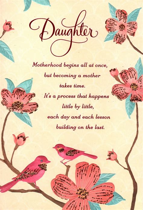 Happy Mother's Day Daughter Birds & Pink Blossoms Theme Hallmark ...