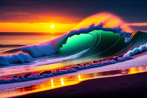 Lexica - Amazing beach sunset