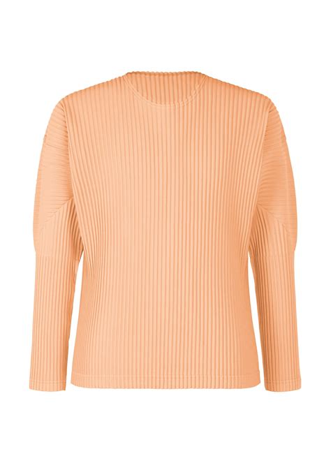COLOR PLEATS Top Pastel Orange - The official ISSEY MIYAKE ONLINE STORE ...