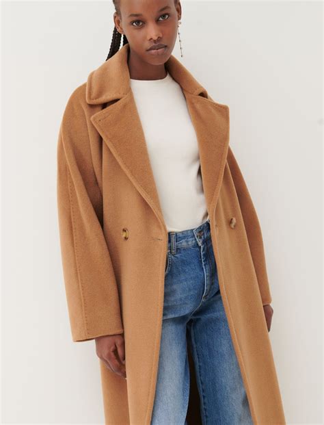Womens Camel Wool Coat