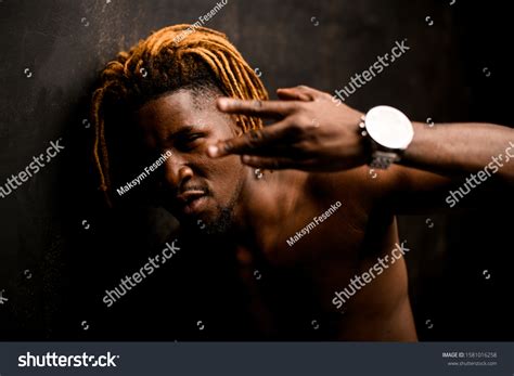 Naked Black Guy Blonde Dreadlocks Posing Stock Photo 1581016258 ...