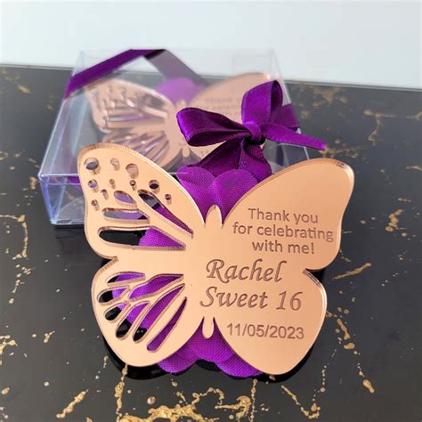 Custom Acrylic Butterfly Magnet, Sweet 16 Party Favor - Etsy