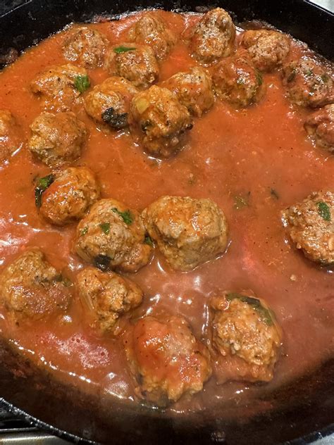 Karen's Mint Meatballs for our rainy day dinner! - The Mainechica