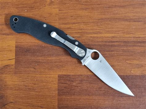 Spyderco Military 2 Compression Lock Folding Knife, Black G10 Handles – Blade Master