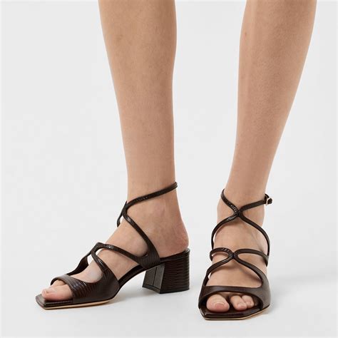 JIMMY CHOO | Azilia 45 Sandals | Women | Coffee | Flannels