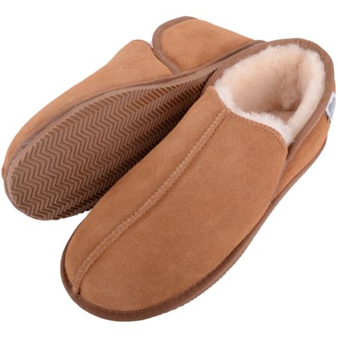 Mens Slip On Boot Slipper - Sheepskin Lining - Edward - Snugrugs