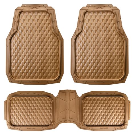 CAR PASS Heavy Duty Rubber Car Mats, Deep Dish All-Weather Floor Mat ...
