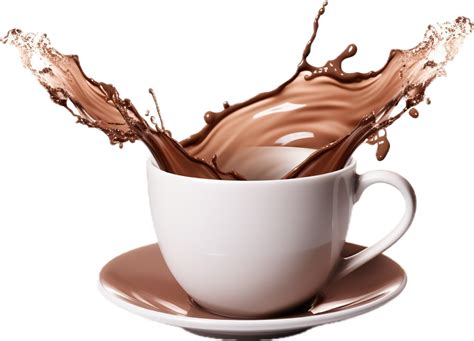 AI generated splash of brown chocolate or hot coffee png 35062965 PNG