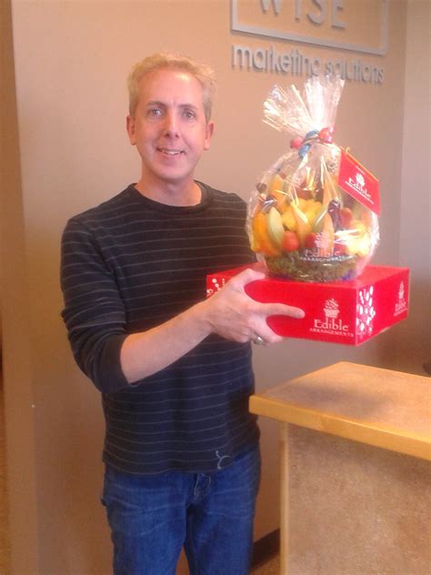 Craig from Vintage Theatre Productions brought a bouquet of fruit for ...