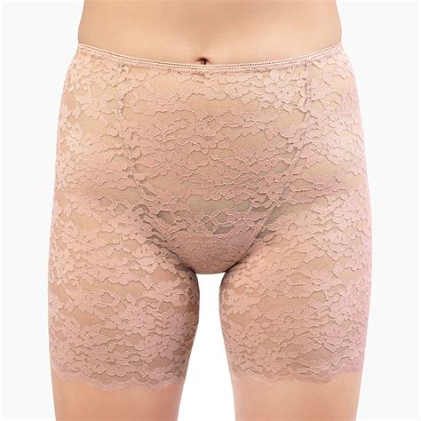 Under Dress Shorts in Dusty Rose Lace | Bloomers Intimates