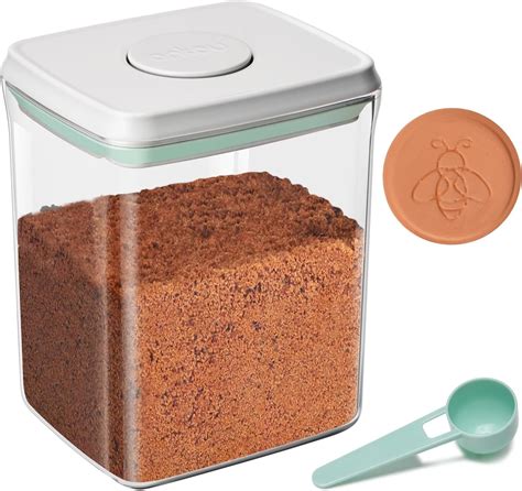 Amazon.com | Moryimi Brown Sugar Container Airtight, 2 Quart Brown ...