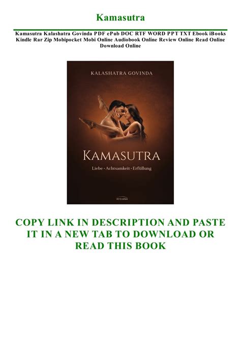 DOWNLOAD Free PDF Kamasutra BY Kalashatra Govinda