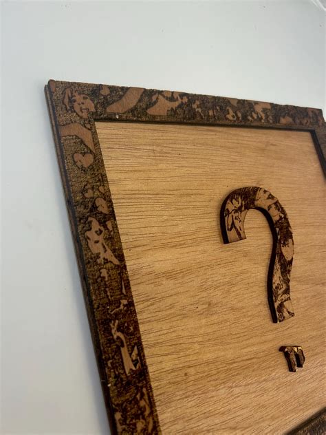 XXXTENTACION Laser Engraved Wall Art - 3D Layered 'question Mark' Album Cover, Unique Hip Hop ...