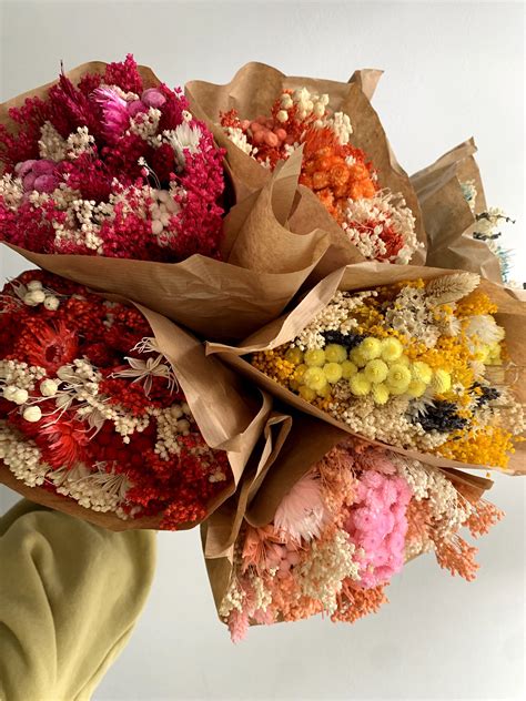 Dried Flower Bouquets | Dried flower bouquet, Flowers bouquet, Dried ...