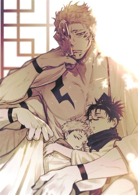 𝚂𝚞𝚔𝚞𝚗𝚊 & 𝚈𝚞𝚓𝚒 & 𝙲𝚑𝚘𝚜𝚘 | Jujutsu, Cute anime guys, Anime guys