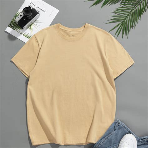 Men's Solid Cotton Crew Neck T-shirt - Clothing, Shoes & Jewelry - Temu