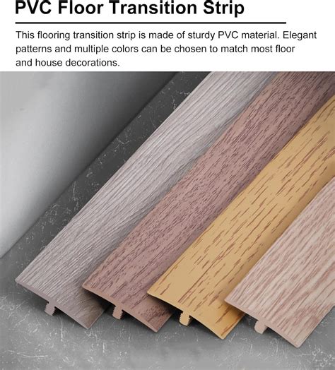 Transition Strip Rigid PVC 4cm Floor Flat Divider Strips Floor ...