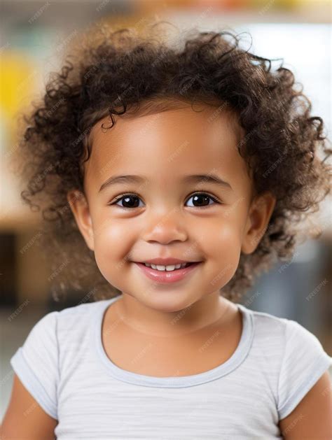 Premium Photo | Portrait photo of spanish infant female straight hair ...