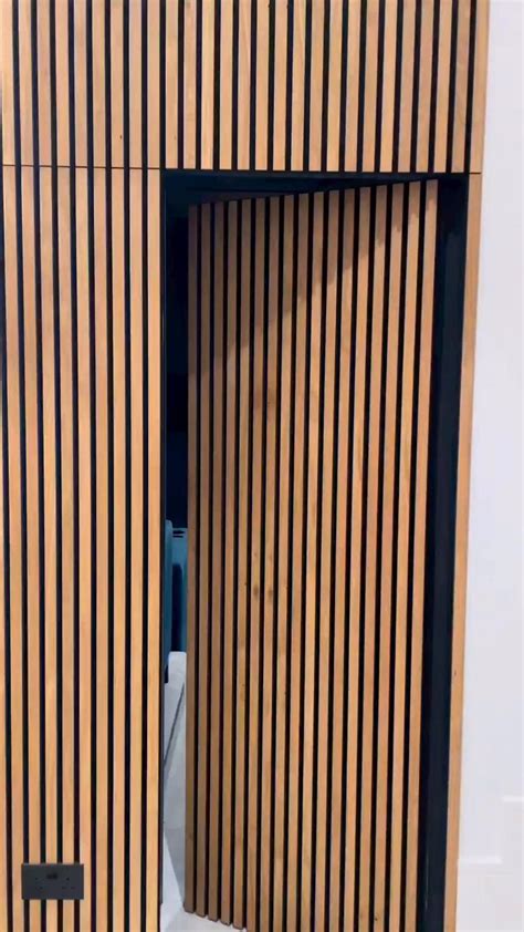 How to Create a Hidden Wood Slat Door in 7 Easy Steps | Hidden doors in ...