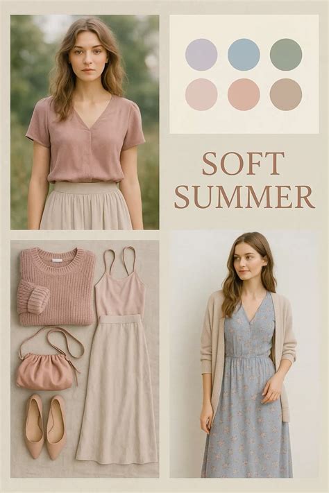 Soft Summer Fashion Style | Pastel Wardrobe Inspiration | Soft summer ...