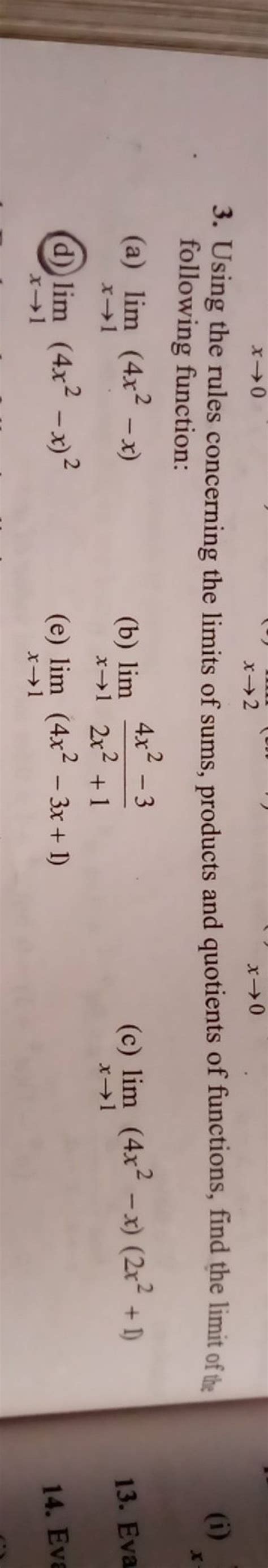Quotient Product Rule