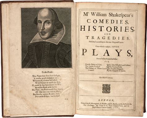 William Shakespeare | Comedies, Histories, and Tragedies, 1685, THE ...