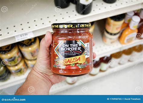 On the Border salsa editorial image. Image of dash, extra - 176958765