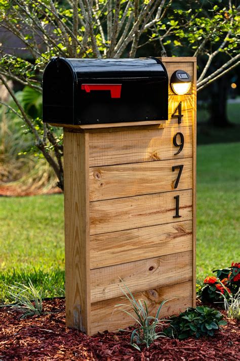 DIY Wooden Mailbox for Enhanced Curb Appeal