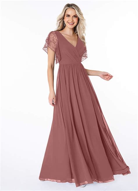Azazie Zella Desert Rose Bridesmaid Dresses | Azazie