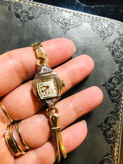 Rare Vintage Ladies Watch /bulova Excellency /real Diamonds /1940s Runs ...
