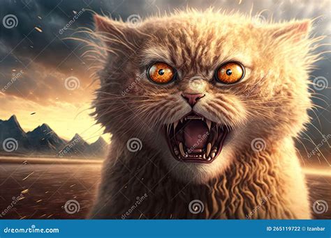 Evil Cats Dominating the World Illustration Generative Ai Stock ...